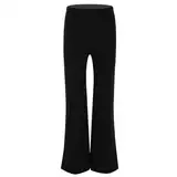 CHICTRY Kinder Jazz-Hose Jungen Mädchen Tanzhose Latein Standard Glockenhose Stretch Hose Lange Trainingshose Stretch Tanzbekleidung Gr.116-164 Schwarz 116