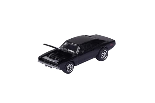 Majorette - Dodge Charger R/T Vintage Auto – Spielzeugauto, Maßstab 1:64 (7,5 cm), mit Sammelkarte, Modellauto für Kinder ab 3 Jahren, Durchsichtig