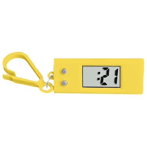 Digitale Keychain -Uhr - tragbare Taschenuhr mit elektronischem Display, Schlüsselring mit Kinder und Erwachsenen Uhr | Kleine elektronische Uhr zum Rucksack oder Taschen, Anhänger