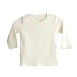 Baby Neugeborenes Mädchen Frühling Solide Langarm T-Shirt Unterhemd Nachtwäsche Tops Kleidung T Shirt Set Kinder (Beige, 18-24 Months)