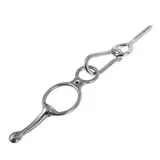 Abaodam 1 Satz Pferdeseil Aus Edelstahl Ziegenkette Anbindering Für Pferde Aus Edelstahl Strickhalfter Anhänger-krawattenschlaufe Pferdeanhänger Krawatte Pferdering Silver Rostfreier Stahl