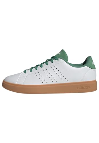 adidas Herren Advantage 2.0 Shoes, Core White/Preloved Green/Preloved Green, 42