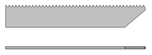 Proxxon Sägeblatt-Set für MICRO-Sonic Cutter MSC (L x B x H 90 x 45 x 15 mm, trennt spröde Materialien wie 3D-Druck-Teile, Gips und Holz, 2 Stück) 27304