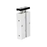 Pneumatik-Zylinder, TN10X70-S Pneumatikzylinder, 10 mm Bohrung, 80 mm Hub, doppeltwirkender Doppelstangenzylinder, Aluminium-Luftzylinder mit Magnet