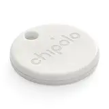 Chipolo ONE Point - Schlüsselfinder, Bluetooth Tracker für Schlüssel, Tasche - Funktioniert mit Mein Gerät Finden von Google-App (nur für Android) (Schmutzig Weiß)