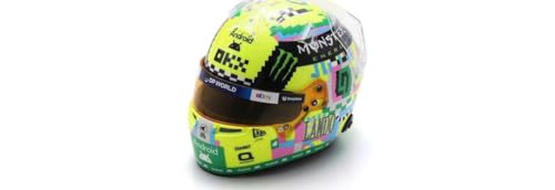Spark F1 McLaren Team Offizielle Merchandise Bell Helme Modelle Lando Norris 1/5 Scale Mini Helm Special Edition Silverstone 2024