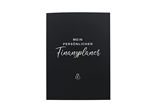 Finanzplaner DIN A4 – Tracke monatliche Einnahmen, Ausgaben & Budget – Geld Planer in Deutsch mit 36 Seiten – Planner zum Sparen und Kontrolle deine monatlichen Fixkosten – Schwarz/Weiß