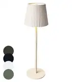 Coen Bakker LED Tischlampe dimmbar mit Touch IP44 Lampe USB 3 Lichtfarben für Innen & Außen 36,5x11 cm Tischleuchte, Farbe:Sand