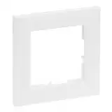 LEGRAND, SEANO 1-fach Rahmen, Thermoplast, Halogenfrei, Abmessungen: 87 x 87 mm, Farbe: Ultraweiß, 765171