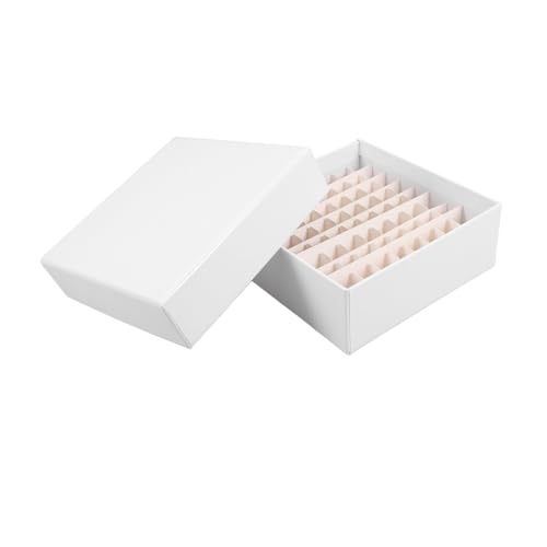 TOPPERFUN Boxen Zentrifugenröhrchen Box Tubenbehälter Parfümproben Organizer Kleine Behälter Gefrierbehälter Kleine Lagerbehälter Weißes Papier