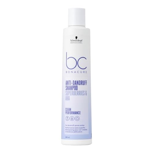 Schwarzkopf Professional Bonacure Anti-Dandruff Shampoo Anti Schuppen Für Schuppige Kopfhaut Superfood AHA Säuren Reinigung Feuchtigkeitsspendend Vegan pH Ausgeglichene Formel Antientzündlich 250 ml