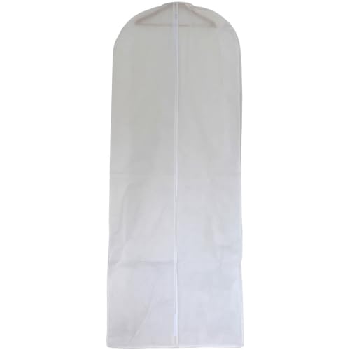 Shopaja Brautkleidersack Wedding 200 cm - staubfreier Transport und Aufbewahrung - Kleidersack/Hochzeitskleid/Brautkleid/Abendkleid/Ballkleid