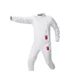 RJPzidK Fechtanzug 3-teiliges Sets 350N Anti-Dorn-Stoff Fechttrainingskleidung Fechttrainingsanzug (Hose/Jacke/Weste) für Rechtshändige Fechter(52#)