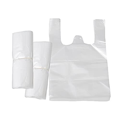 SIEBOLD 200 Stücke Plastiktüten-Tragetaschen Plastikbeutel Robust umweltfreundlich für Obst Gemüse Supermarkt Einkaufen wiederverwendbar- 30 * 45cm