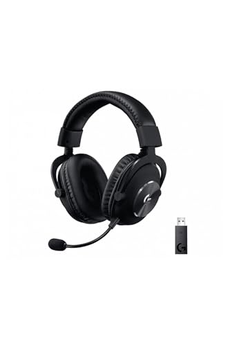 Logitech G PRO X 2 LIGHTSPEED Wireless Gaming Headset, abnehmbares Boom-Mic, 50-mm-Graphen-Treiber, DTS:X-Kopfhörer 2.0–7.1 Surround, Bluetooth/USB/3,5 mm Aux, PC, PS5, PS4, Nintendo Switch - Schwarz