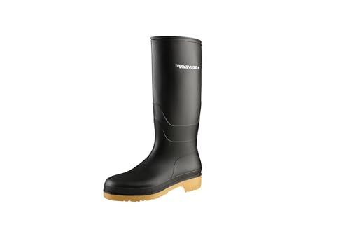 Dunlop Rapido PVC Laars Groen Langschaft-Stiefel, Unisex, Erwachsene , Schwarz - schwarz - Größe: 39 EU