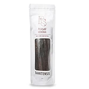 10 Südsee Vanilleschoten in Gourmet-Qualität von PerSaf I Tahitensis Vanille I Länge 13cm I Die Vanille der Gourmetköche I 100% natürlich veredelt & fair gehandelt