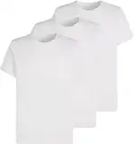 Calvin Klein Herren 3er Pack T-Shirts Kurzarm Rundhalsausschnitt, Weiß (White), M