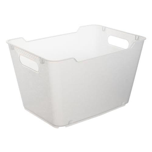 keeeper Aufbewahrungsbox, Strukturierte Oberfläche, 12 l, Lotta, Natur (Transparent)