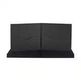 CD Hülle mit 2 Schlitzen, schwarz, Karton - 10er Pack
