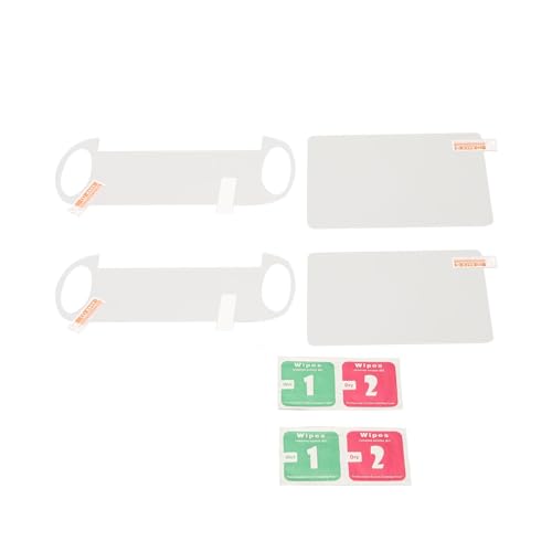 Zunate für PS Vita 1000 Displayschutzfolie, 2 Stück 9H Displayschutzfolie aus Gehärtetem Glas und 2 Stück HD Clear PET Rückseitenfolie für PS Vita 1000