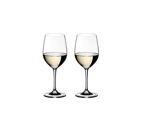 RIEDEL Vinum Viognier/Chardonnay Weinglas,2er Set, Klares Kristallglas, premium maschinell gefertigt