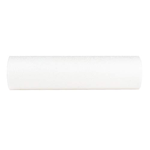Ideen mit Herz Vlies Tischläufer auf Rolle | 23 cm breit | 25 m lang | Tischband | Tischdeko für Taufe, Babyparty, Schulanfang, Hochzeit, Kommunion, Konfirmation, Geburtstag (weiß)