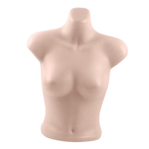 perfeclan Weibliche Schaufensterpuppe Torso Unterwäsche Display Ständer vielseitige dekorative Dessous Mannequin Bra Display Model Requisite für Arbeitsplatten , Hautfarbe