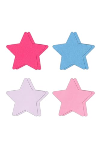 NS Novelties Pretty Pasties Star III Assorted 4 Pair Multicolor One Size