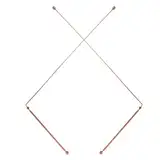 2-Teilige Kupfer Wünschelruten, Wünschelrute aus 99,9% Kupfer, Professionelle Wünschelrute Kupfer, Dowsing Rods mit Zwei Runden Kugeln, Wünschelrute aus Kupfer Zur Wasser-Aufspürung Schatz Geisterjagd