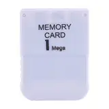 Akozon 1MB Speicherkarte für PS, Memory Card Key Game One PS1 Ps1 Kompatibel mit Allen Spielen Weiß