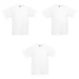 GIDUTEX 3er Pack Kinder Tshirts by Fruit of The Loom Original T Unisex (DE/NL/SE/PL, Numerisch, 104, Regular, 3, Weiß)