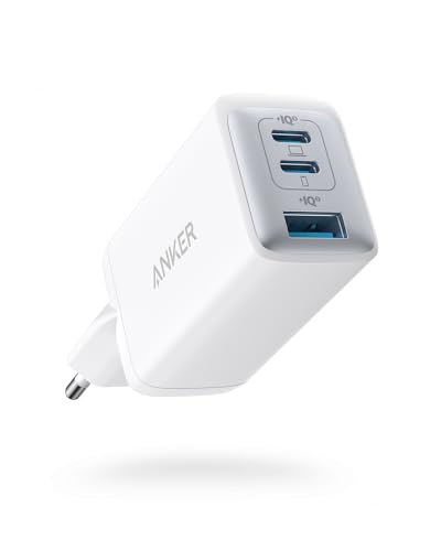 Anker USB C Ladegerät (Nano II 65W) Pod 3-Port PPS Schnellladegerät, iPad Ladegerät, Kompaktes USB-C Netzteil für MacBook Pro, iPad Pro, Galaxy S20, Dell XPS 13, Note 20, iPhone 16/15, Pixel