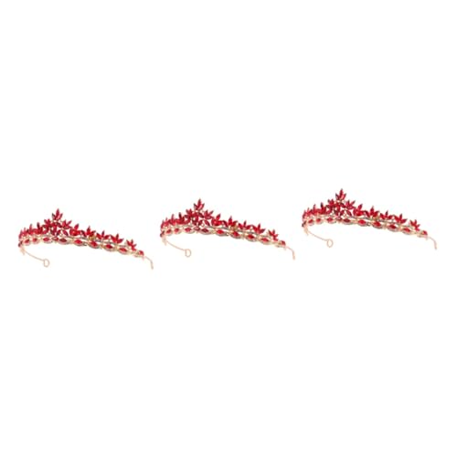 FOMIYES 3 Stück Braut Hochzeitskrone Hochzeit Strass Krone Hochzeitskrone Kopfschmuck Hochzeit Frauen Krone Hochzeitskrone Kopfbedeckung Krone Kopfschmuck Hochzeit Frauen Strass Krone