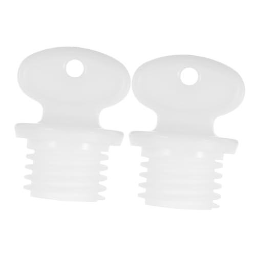 Abaodam 2 Stück Plastikstopfenkopf Ersatzstopfen Heißwasserstecker Stecker Für Heißwasserbeutel Deckelstopfen Für Wasserflasche Deckelstopfen Für Wärmflasche Stecker Für Wärmflasche Weiß