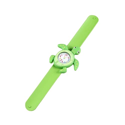 Holibanna 2St kinderuhren Schlagbanduhr Baby Uhr Silikon-Schlaguhr Silikon-Slap-Uhr Cartoon Kinder beobachten Slap-Armbanduhr kinder armbanduhr Kinder schauen zu Tier Anschauen Geschenk rot