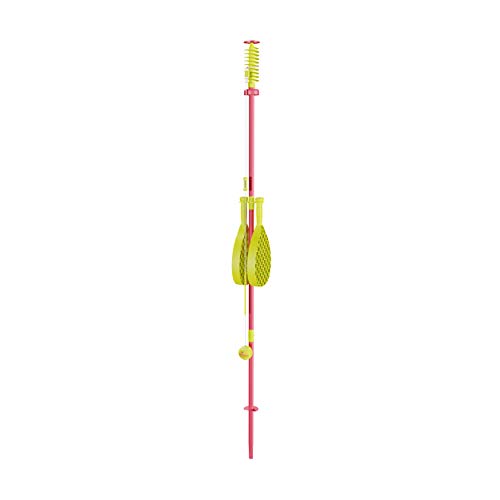 Swingball Classic Original | Rot und Gelb | Outdoor-Aktivitäten | Traditioneller Stock im Boden Set | Echter Tennisball und 2 Meisterschaftsschläger | Geeignet für alle 5 Jahre +