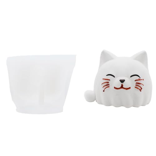 Silikonform in Katzenform, zarte Katzen, hausgemachte Ornamentform für lustige Kunst- und Bastelaktivitäten