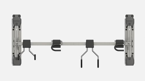 Keter Werkzeughalter aus Metall, kompatibel mit Keter Gartenhäuschen, 4 Haken mit Einer Gesamttragfähigkeit von bis zu 36 kg, 74 x 31 cm