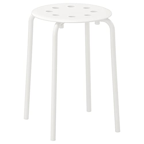 Ikea 901.840.47 Hocker, Legierter Stahl, Weiß