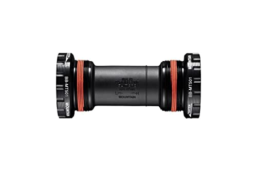 SHIMANO Bbmt501b BB-MT501 Außenbordlager Tretlager Satz englisches Gewinde 68/73mm, Schwarz, British Thread