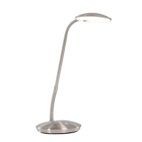 Steinhauer Bürolampe Tischleuchte Schreibtischlampe Dimmbar LED Pushdimmer Beistelllampe