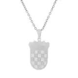 Kroatische Flagge Halskette Kroatien Anhänger Halskette Gold Silber Farbe Kroatische Halskette Kroatische Schmuck Geschenk Für Frauen Männer Männer