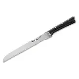 Tefal Ice Force K23204 Brotmesser 20 cm, Handschutz, Langlebiges Brotschneidemesser, Korrosionsschutz, Made in Germany Edelstahl, Schwarz