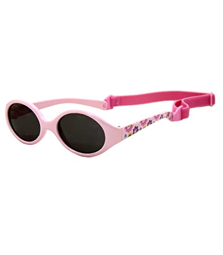 Kiddus Polarisiert Sonnenbrille für Jungen und Mädchen. Ab 0 Monaten. UV400 Sonnenfilter. Flexiblel, Sicher und Schlagfest. Rose mit Blumen