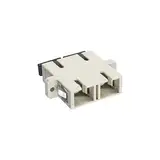 InLine 89992A LWL Kupplung, Duplex SC/SC, multimode, beige, Keramik-Hülse, zum Einbau