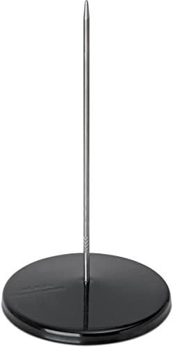 MAUL Zettelspießer | Moderner Zettelhalter aus Edelstahl | Schreibtisch Organizer zur Aufbewahrung von Rechnung und Notizzettel | Notizzettelhalter für Büro und Gastronomie | Schwarz