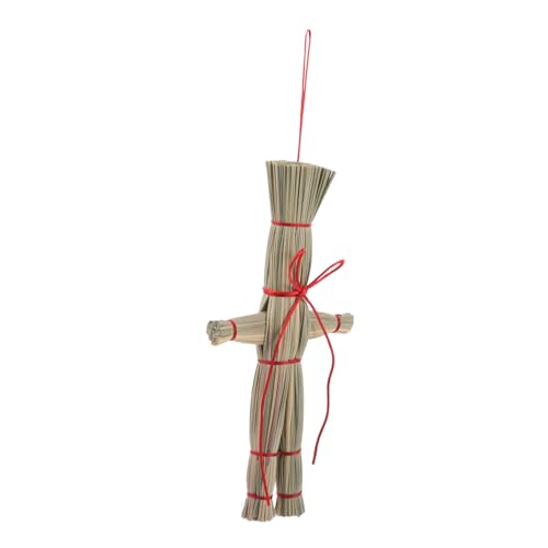 Kisangel Vogelscheuchenpuppe Halloween -Puppe Gruselige Puppe Böse Puppen Holzige Puppe Verwunschene Puppe Horrorspielzeug Gras