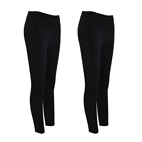 FP DE POWER FLOWER 2er Pack Leggings für Damen Leggings in voller Länge Für Freizeit, Sport, Yoga oder Fitness aus 95% Baumwolle (S-M, 9073-Combo1)