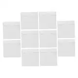 BATHVEVE 10 Stück Flache Weiße Cd/DVD-versandumschläge Aus Pappe Für Sicheren Und Bequemen Versand. Schutzverpackung Für CDs Und Medien